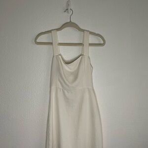 Wilfred Cream Strapless Dress